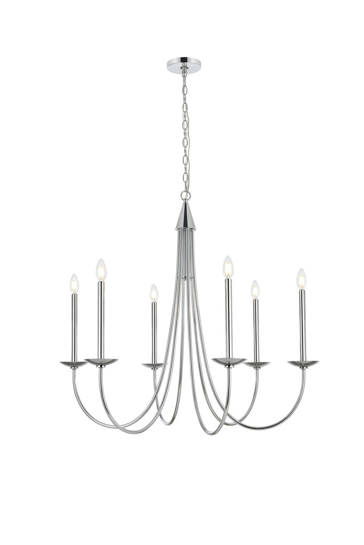 Elegant Cohen LD810D36C Chandelier Light - Chrome