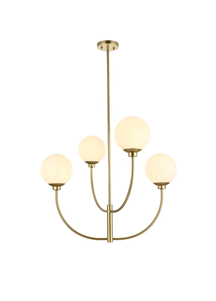 Elegant Nyomi LD814D30BR Chandelier Light - Brass