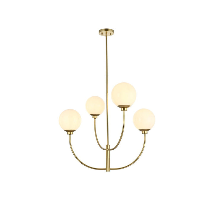 Elegant Nyomi LD814D30BR Chandelier Light - Brass