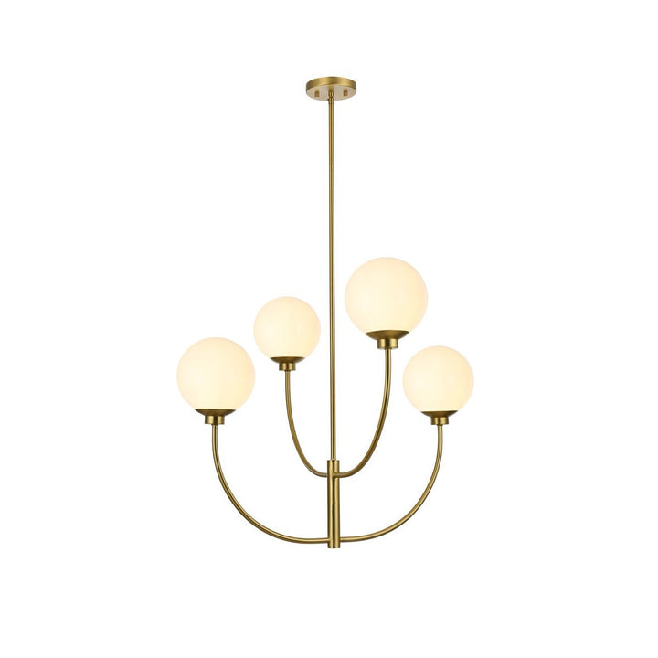 Elegant Nyomi LD814D30SG Chandelier Light - Satin Gold