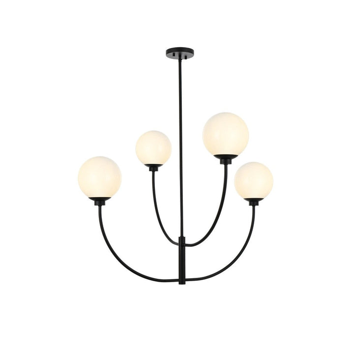 Elegant Nyomi LD814D36BK Chandelier Light - Black