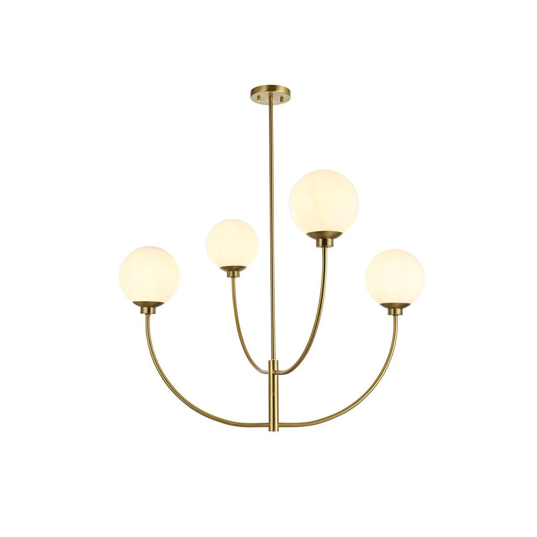 Elegant Nyomi LD814D36SG Chandelier Light - Satin Gold