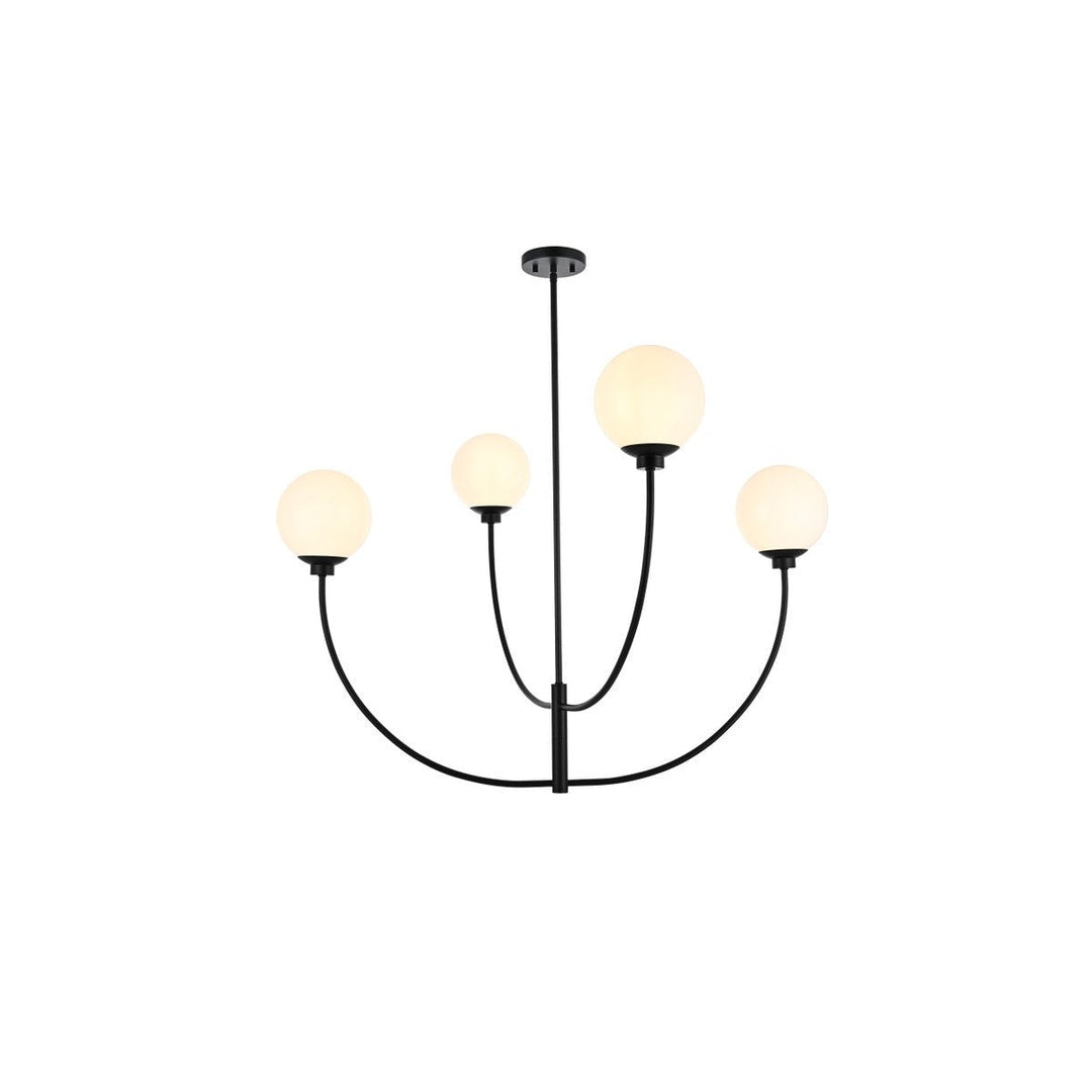 Elegant Nyomi LD814D42BK Chandelier Light - Black