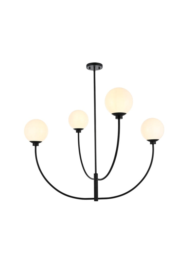 Elegant Nyomi LD814D42BK Chandelier Light - Black