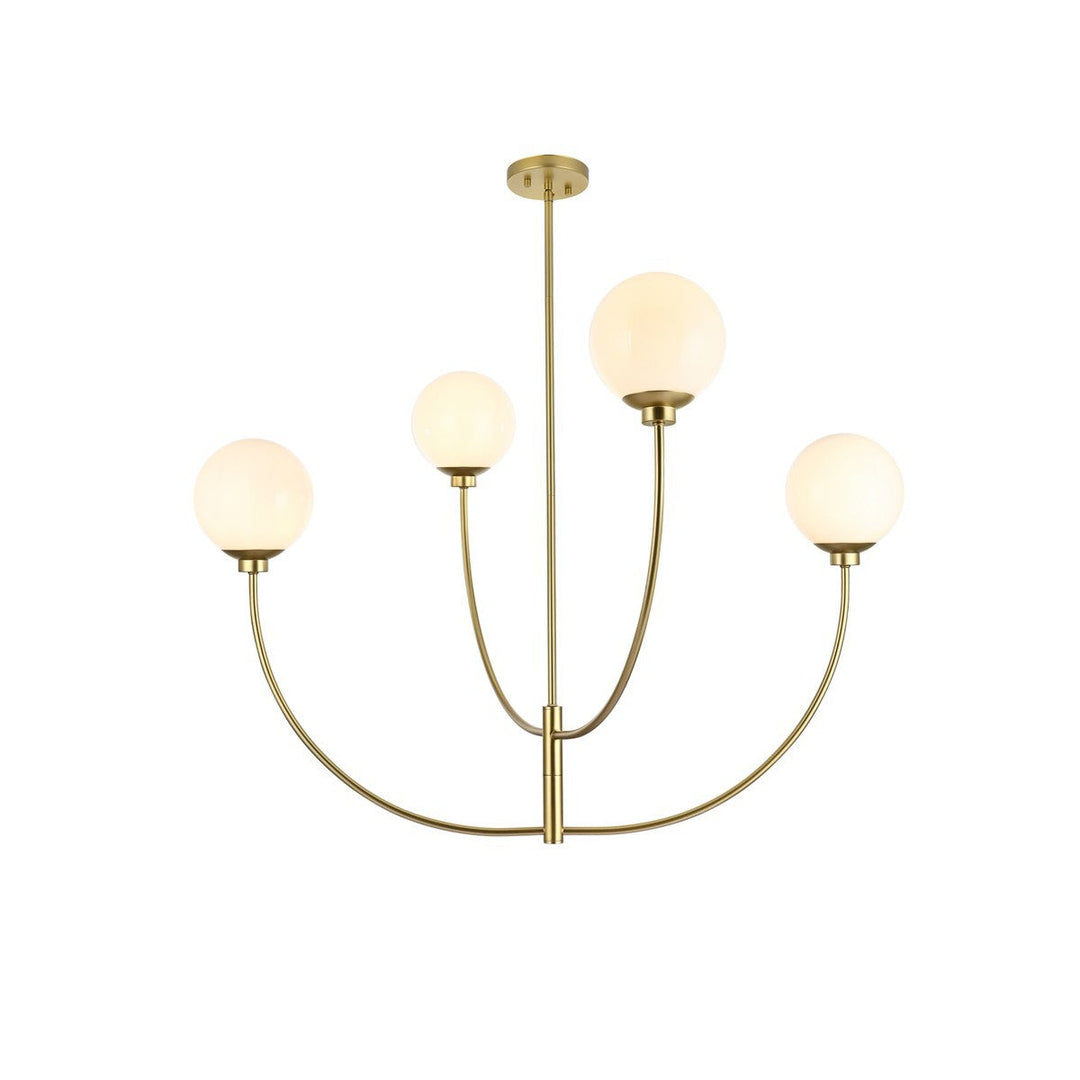 Elegant Nyomi LD814D42BR Chandelier Light - Brass