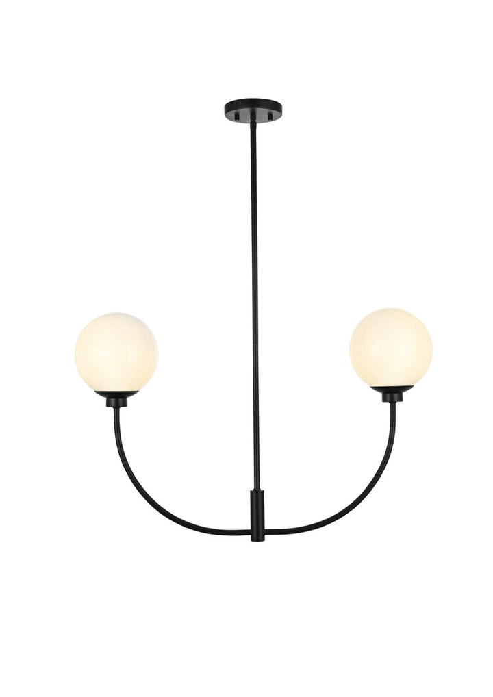 Elegant Nyomi LD816D30BK Chandelier Light - Black