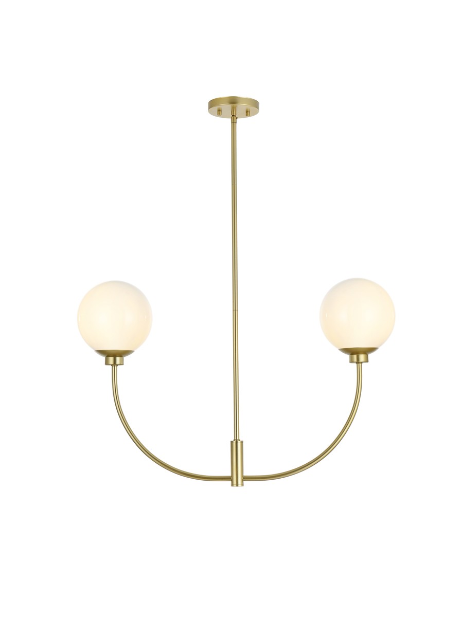 Elegant Nyomi LD816D30BR Chandelier Light - Brass