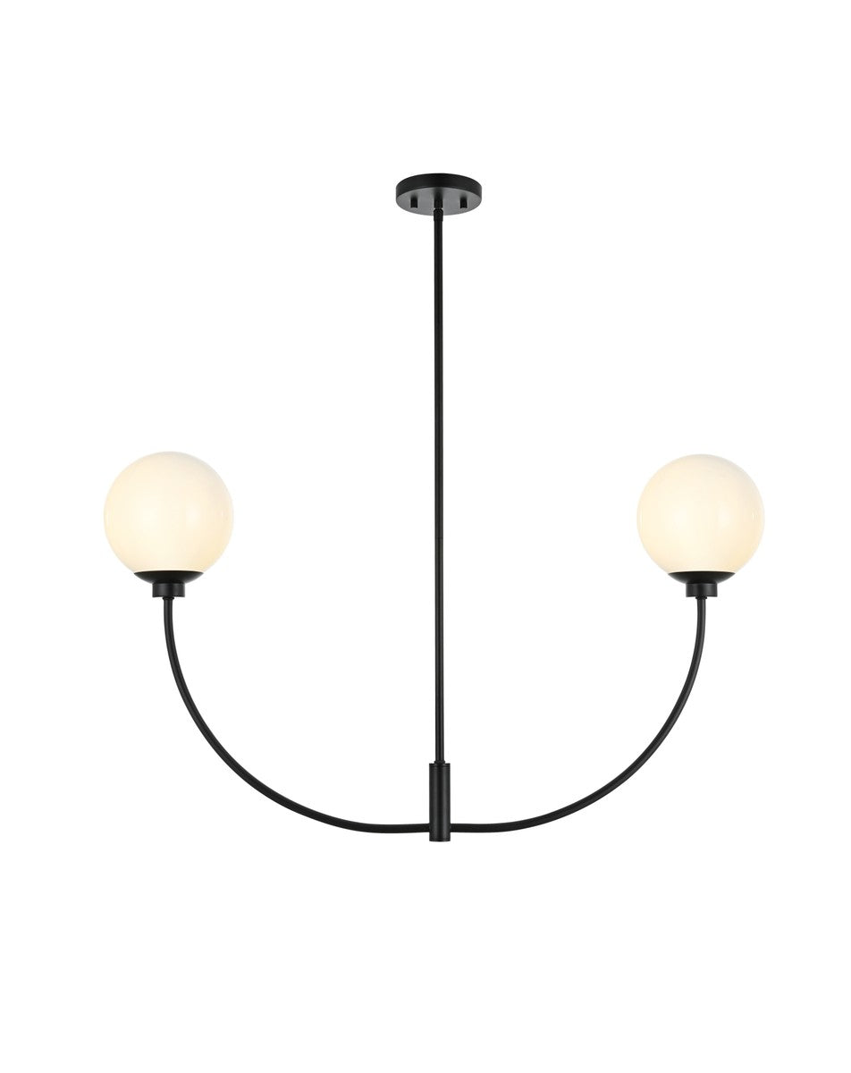 Elegant Nyomi LD816D36BK Chandelier Light - Black