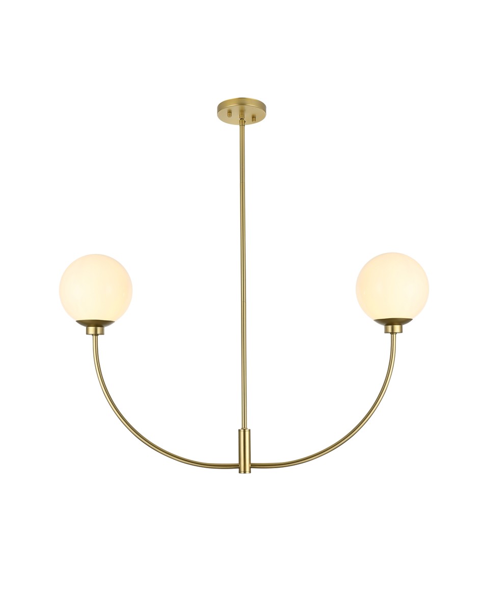 Elegant Nyomi LD816D36BR Chandelier Light - Brass