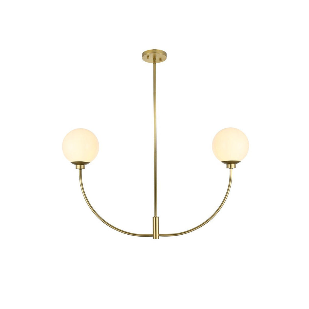 Elegant Nyomi LD816D36BR Chandelier Light - Brass