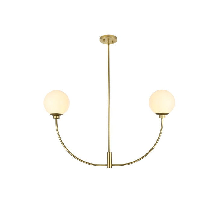 Elegant Nyomi LD816D36BR Chandelier Light - Brass