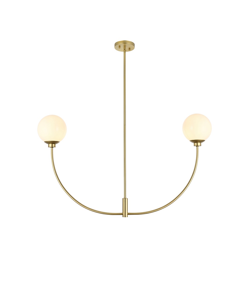 Elegant Nyomi LD816D42BR Chandelier Light - Brass