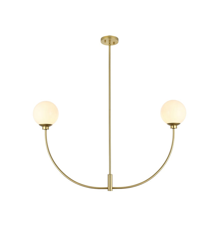 Elegant Nyomi LD816D42BR Chandelier Light - Brass