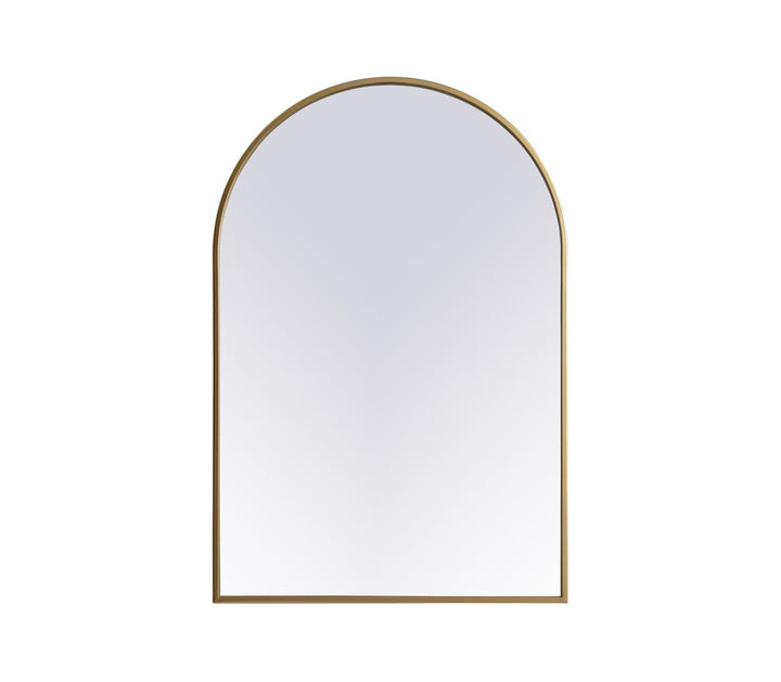 Elegant Lighting MR1A2436BRS Modern Ayra Mirror Brass