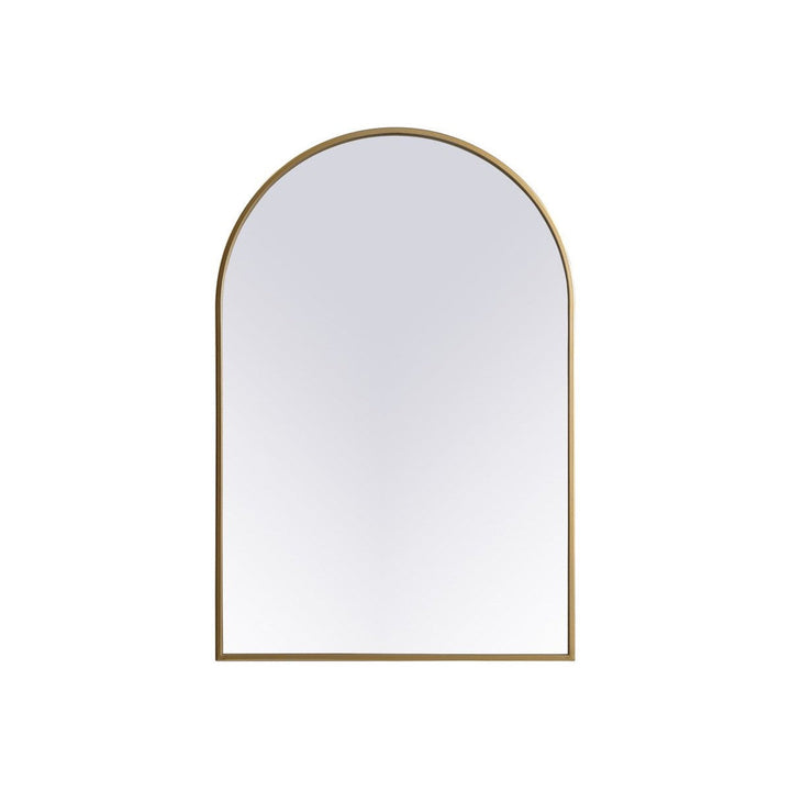 Elegant Lighting MR1A2436BRS Modern Ayra Mirror Brass