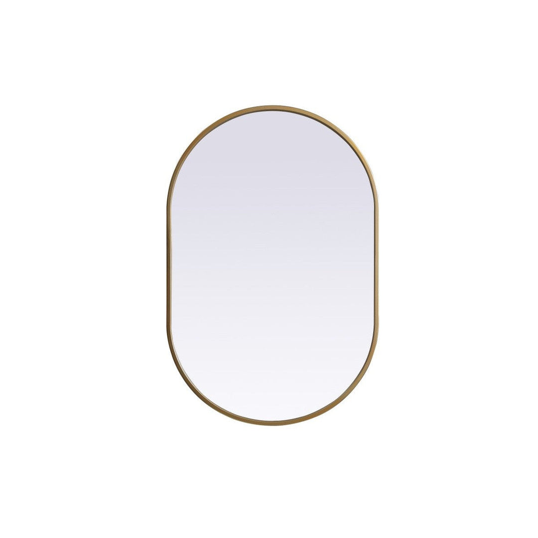 Elegant Lighting MR2A2030BRS Modern Asha Mirror Brass