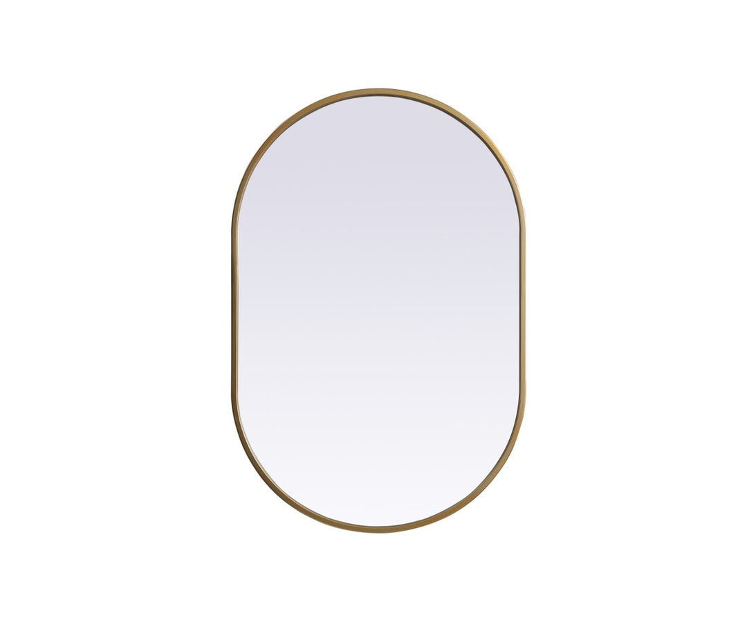 Elegant Lighting MR2A2030BRS Modern Asha Mirror Brass