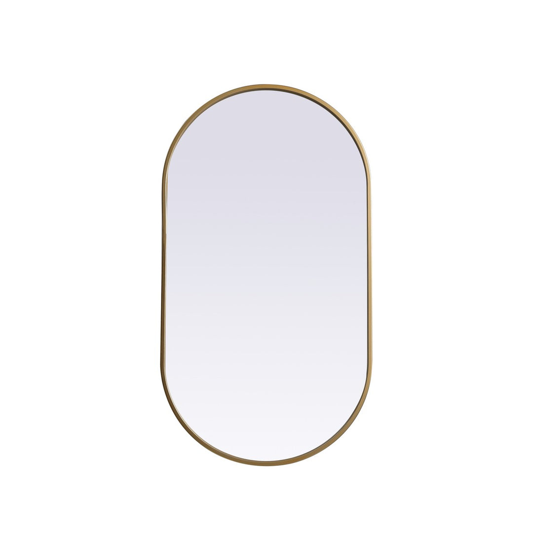 Elegant Lighting MR2A2036BRS Modern Asha Mirror Brass