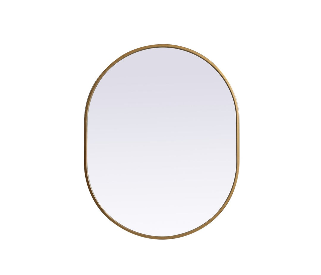 Elegant Lighting MR2A2430BRS Modern Asha Mirror Brass