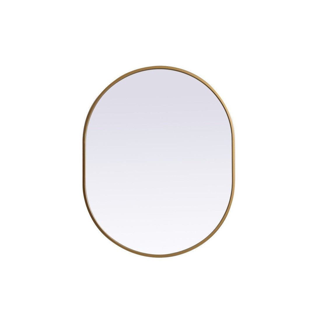 Elegant Lighting MR2A2430BRS Modern Asha Mirror Brass