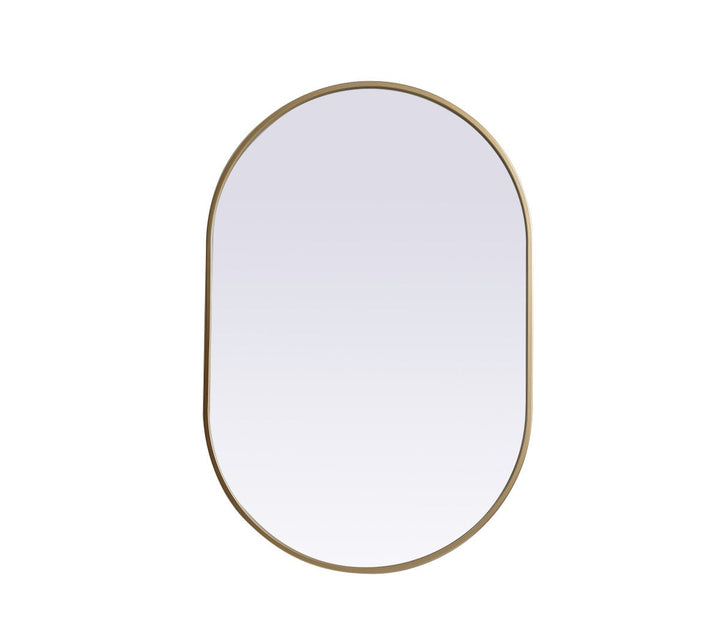 Elegant Lighting MR2A2436BRS Modern Asha Mirror Brass