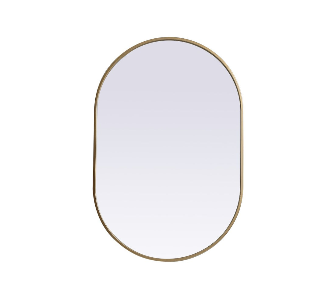 Elegant Lighting MR2A2436BRS Modern Asha Mirror Brass