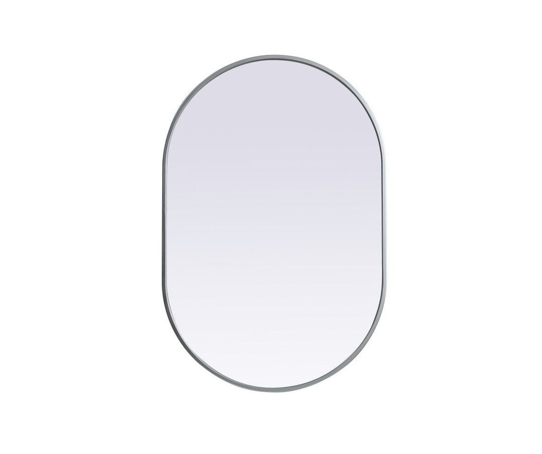 Elegant Lighting MR2A2436SIL Modern Asha Mirror Silver