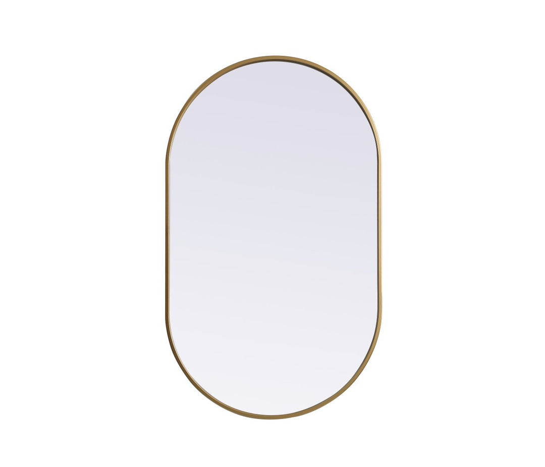 Elegant Lighting MR2A2440BRS Modern Asha Mirror Brass