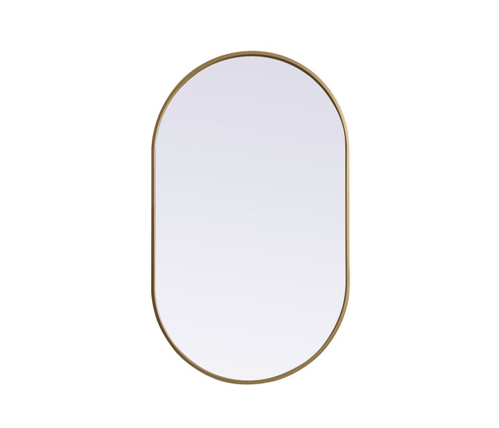 Elegant Lighting MR2A2440BRS Modern Asha Mirror Brass