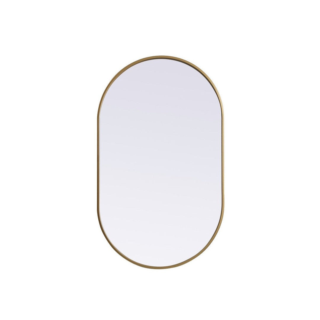 Elegant Lighting MR2A2440BRS Modern Asha Mirror Brass