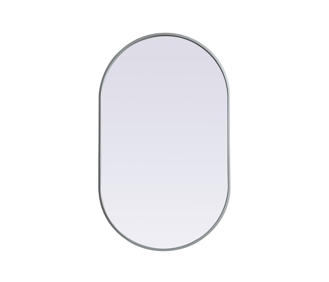 Elegant Lighting MR2A2440SIL Modern Asha Mirror Silver