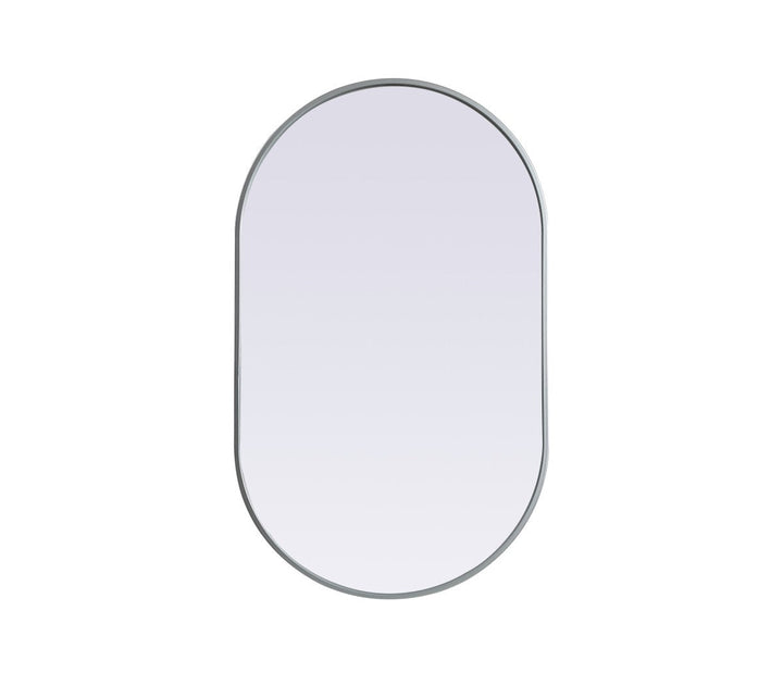 Elegant Lighting MR2A2440SIL Modern Asha Mirror Silver