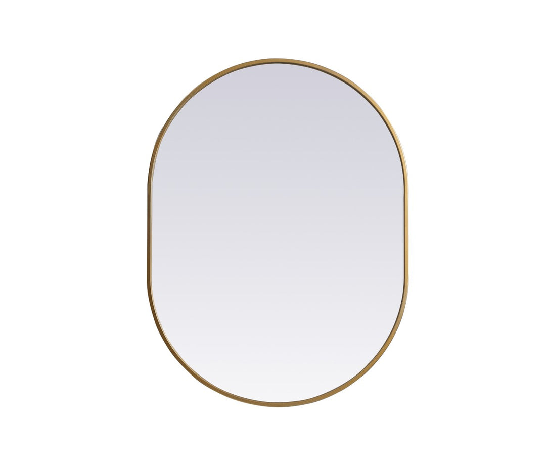 Elegant Lighting MR2A2736BRS Modern Asha Mirror Brass