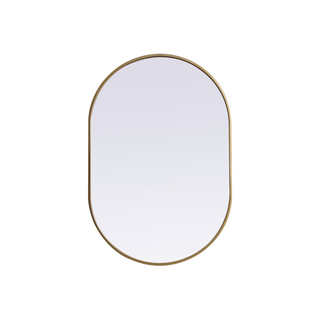 Elegant Lighting MR2A2740BRS Modern Asha Mirror Brass