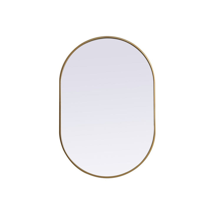 Elegant Lighting MR2A2740BRS Modern Asha Mirror Brass