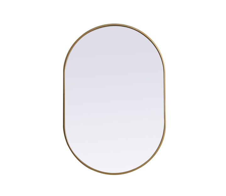 Elegant Lighting MR2A2740BRS Modern Asha Mirror Brass