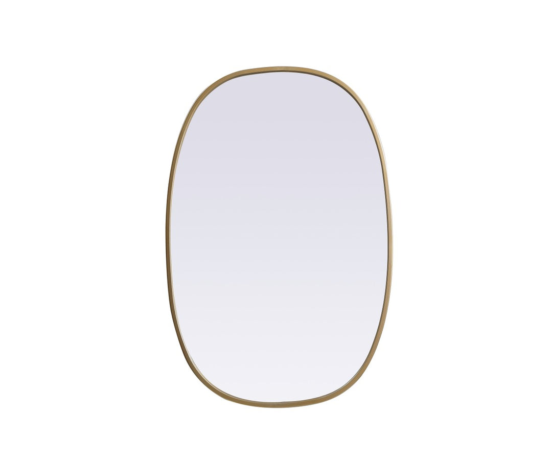 Elegant Lighting MR2B2030BRS Modern Brynn Mirror Brass