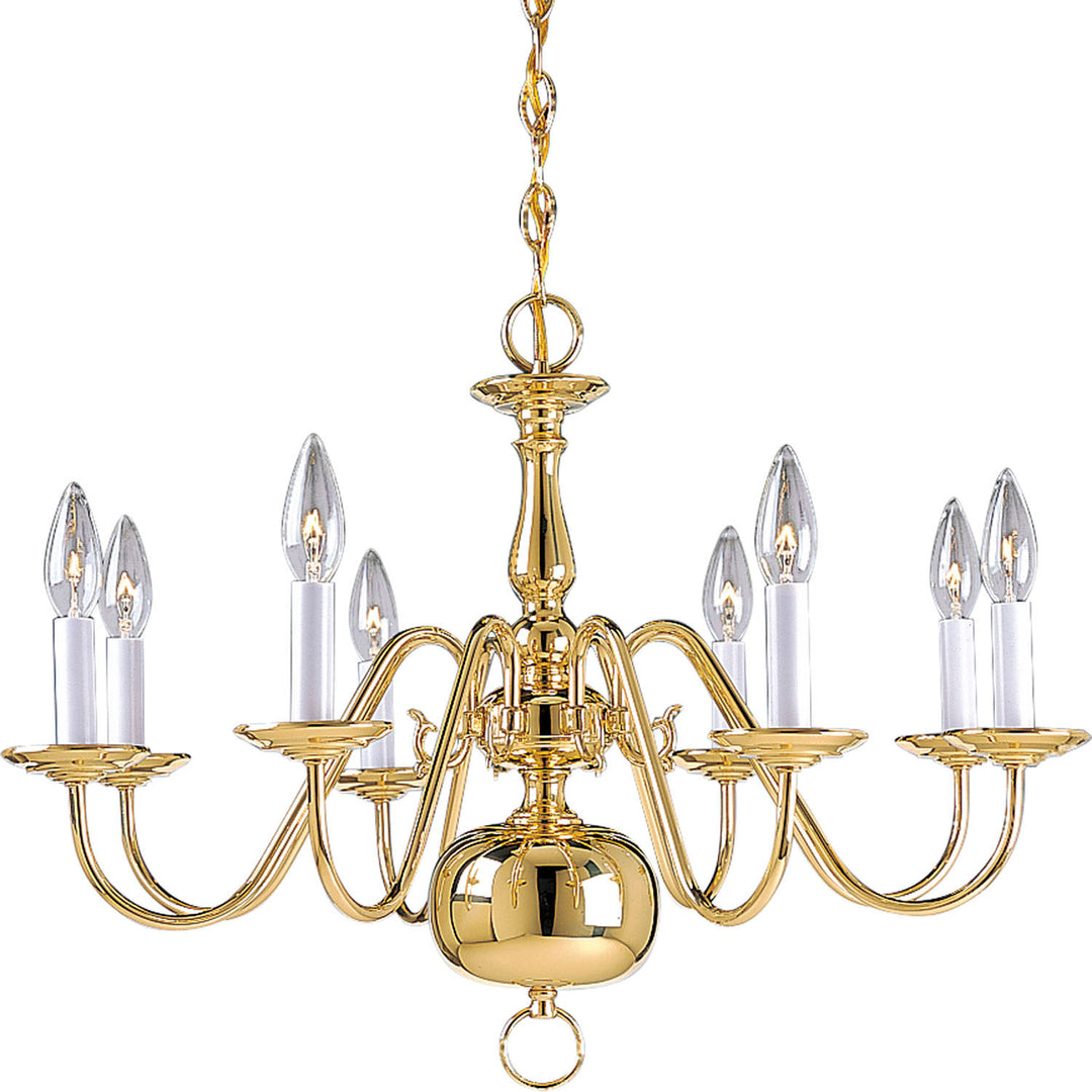 Progress Americana P4357-10 Chandelier Light - Polished Brass