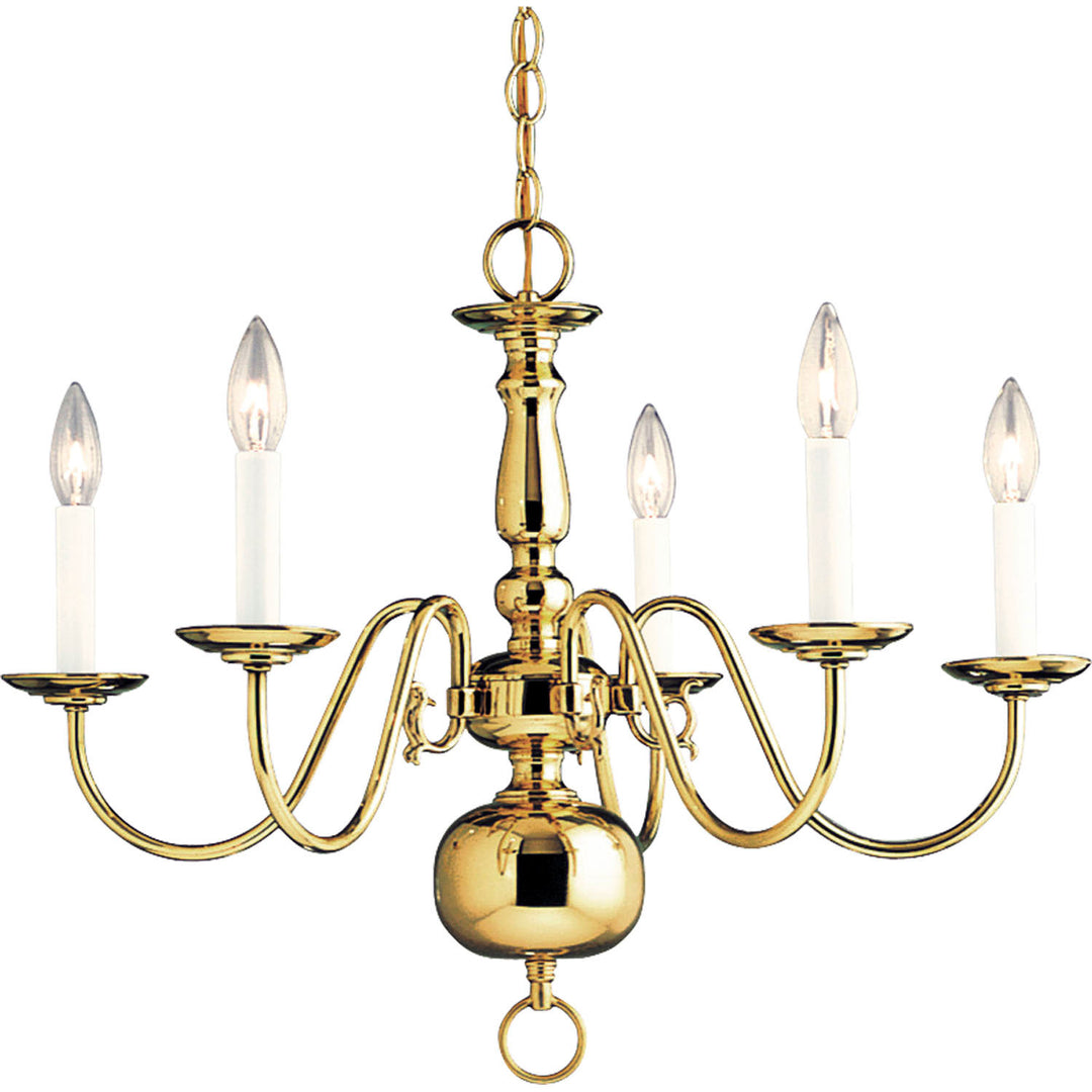 Progress Americana P4355-10 Chandelier Light - Polished Brass