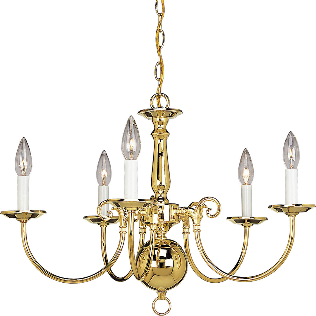 Progress Americana P4346-10 Chandelier Light - Polished Brass