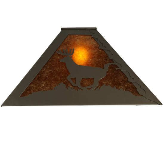 Meyda Tiffany Lighting 137585 Lone Deer Shade Lamp Shade Bronze / Dark