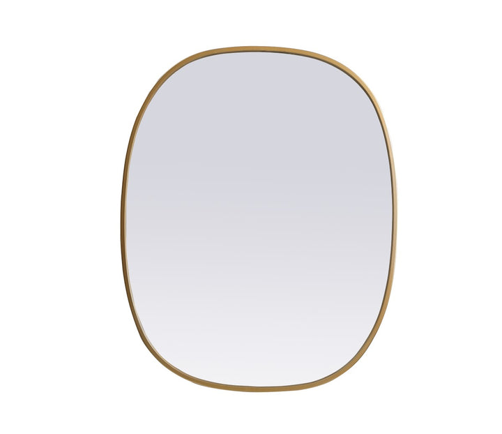 Elegant Lighting MR2B2430BRS Modern Brynn Mirror Brass