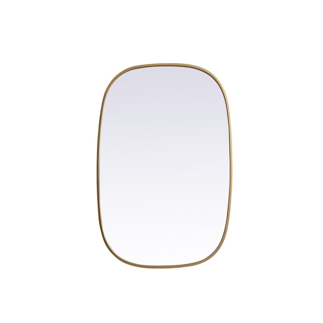 Elegant Lighting MR2B2436BRS Modern Brynn Mirror Brass