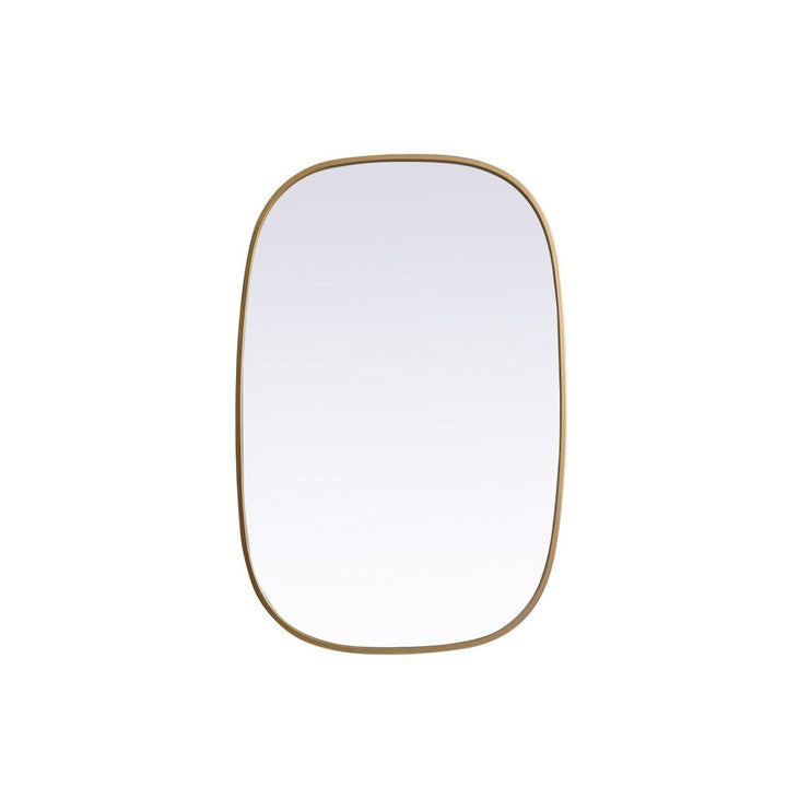 Elegant Lighting MR2B2436BRS Modern Brynn Mirror Brass