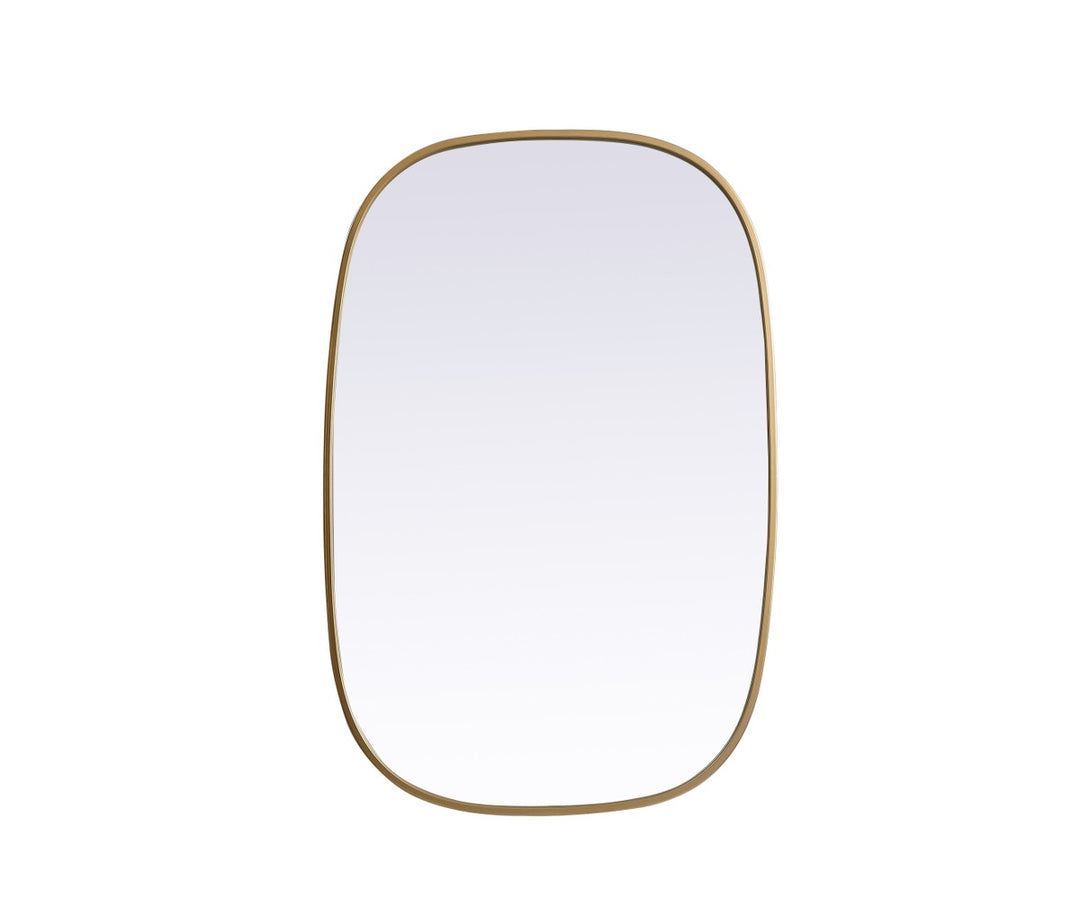 Elegant Lighting MR2B2436BRS Modern Brynn Mirror Brass