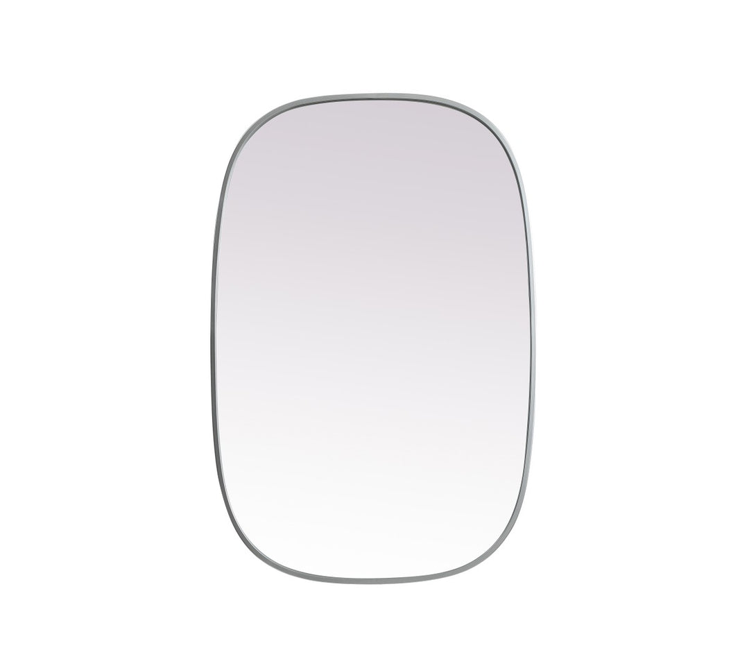 Elegant Lighting MR2B2436SIL Modern Brynn Mirror Silver