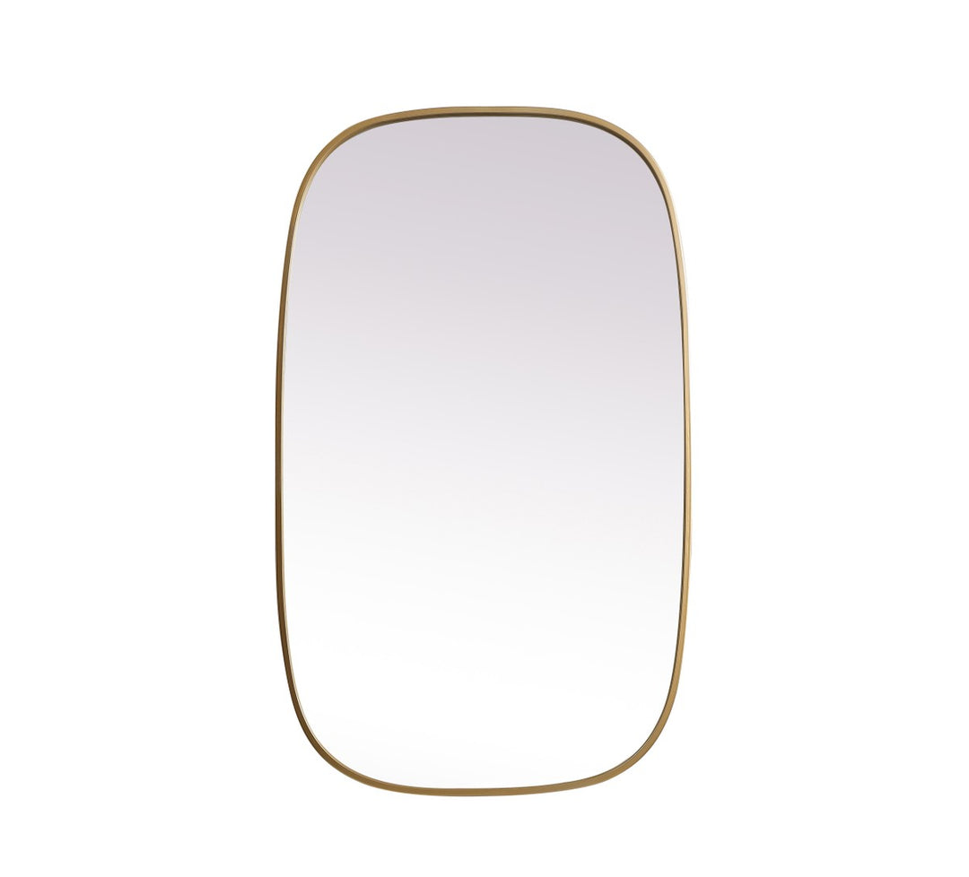 Elegant Lighting MR2B2440BRS Modern Brynn Mirror Brass