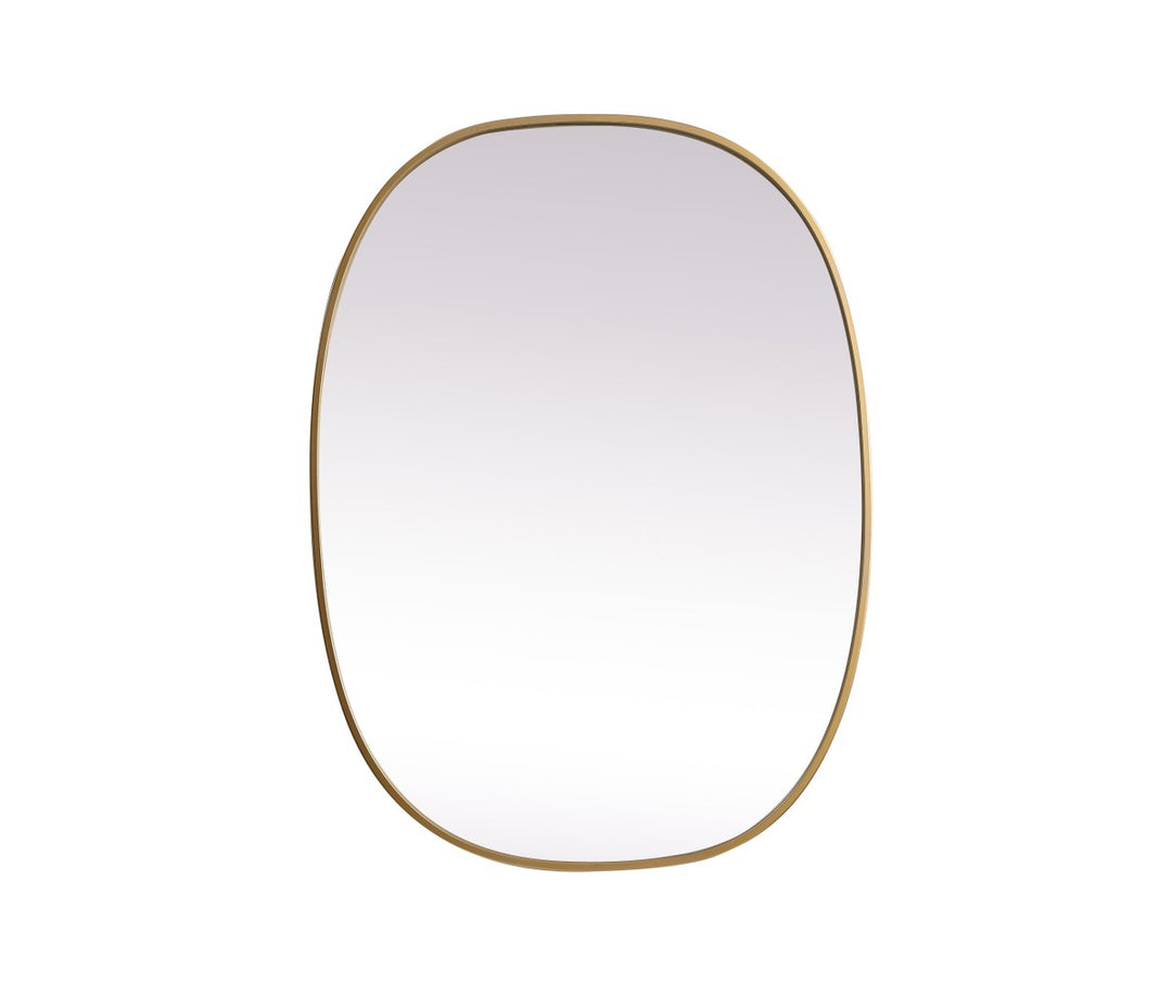 Elegant Lighting MR2B2736BRS Modern Brynn Mirror Brass