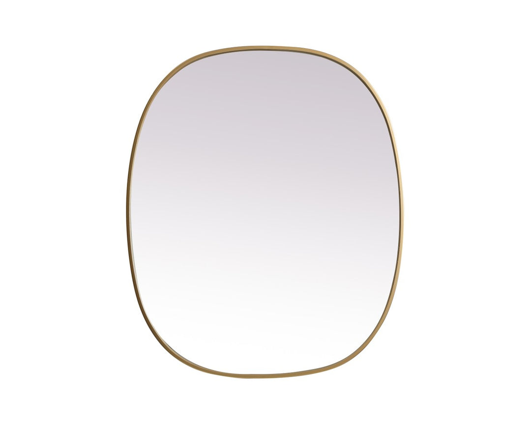 Elegant Lighting MR2B3036BRS Modern Brynn Mirror Brass