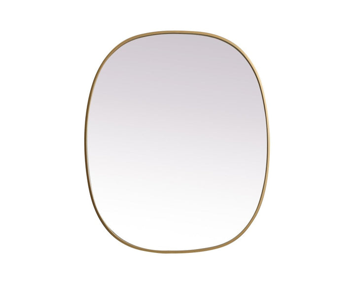 Elegant Lighting MR2B3036BRS Modern Brynn Mirror Brass